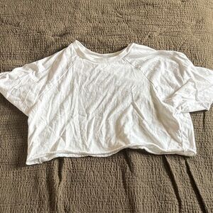 Topshop White Short Sleeve Tee